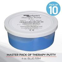 Sammons Preston Master Pack, Set of 10, Therapy Putty For Physical Therapy Exercises, Hand Grip and Strength Training, For Stress and Pain Relief, Occupational Therapy, 4 Ounces, Blue Firm