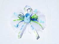 Baby Feet Shoe Themed It's a Boy Baby Shower Corsage for Grandma,Aunt or Host Boy (Royal Blue, Lime Green)