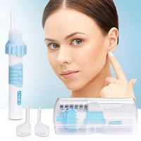 Ear Wax Removal Kit - Electric Ear Cleaner - Vacuum Ear Wax Remover Soft Ear-Pick Clean Tools Set with LED Lights & Dual Size Heads for Adults and Children