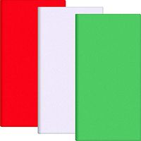 Pangda 100 Sheets 20 by 20 inch Christmas Tissue Paper Gift Art Tissue Paper for Wrapping, Red, Green and White