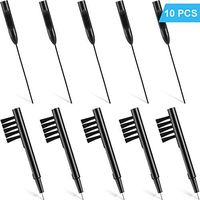 10 Pieces Cleaning Tool Set Earmold Vent Cleaner and Cleaning Brush with Wax Loop and Magnet