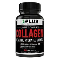 Collagen Pills Type 1, 2 & 3, High Potency Soft-Gels, Non-GMO Great for ligaments and Tendons Stronger Hair & Nails