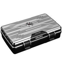 Humidors Cigar Box Cigar Portable Travel Cigar Box Cigar Cabinet (Color : Black, Size : 21.512.35.5cm)