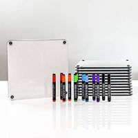 mcSquares Collaboration Tablets 12-Pack | Premium, Templated, Hand-Held, Stackable, Portable, Mobile, Personal Dry-Erase Boards