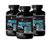 Brain Function Energy Supplement - Wild Alaskan Salmon Oil - Rich in Omega-3 Fatty ACIDS - Omega 3 Capsules - 3 Bottles 270 Softgels