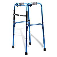 LHQ-HQ Elderly Walker Portable Anti-Skid Auxiliary Walking Walker Aluminum Folding Four-Legged Walking Stick Non-Slip Walking Stick with Hospital
