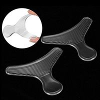 Silicone Heel Cushion - 1 Pair T Shape Silicone Heel Insoles Cushion Slip-resistant Heel Shoe Gel Cushion Pad Shoe Pads Patch