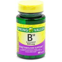 Spring Valley - Vitamin B-12 500 mcg, 100 Tablets