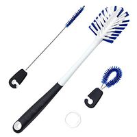 LOPE & NG Long Handle Water Bottle Brush,Straw Tube Scrub Brush,Cup Brush Set - Cleaning Brushes for Baby Bottle,Sport Bottles,Coffee Travel Cups