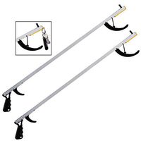 2-Pack Reacher Grabber Tool. Norco Featherlite Reacher, 32”. Lightweight Reaching Aid with Magnetic Tip Extends Reach. Picker Upper for Cell Phone, Remote, Trash. Elderly, Rehab kit or Dressing Aid.