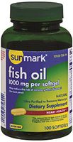sunmark - Fish Oil Supplement - 1000 mg Strength - Softgel - 100 per Bottle-MCK