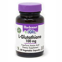 Bluebonnet L-Glutathione 100 mg Vitamin Capsules, 30 Count
