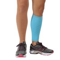 Zensah Calf/Shin Splint Compression Sleeve (singe sleeve), Aqua, X-Small/Small