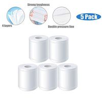 Toilet Paper Ultra Soft and Strong 138mm×100mm 140g/Roll 4 Layers Thickened and Super Tough(5 Rolls)
