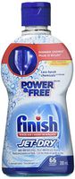 Finish Power & Free Rinse Aid With Jet Dry - Shinier Dishes - Less Harsh Chemicals - 66 Washes Per Bottle - Net Wt. 6.76 FL OZ (200 mL) Each - Pack of 2