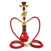 Arab Hookah Set 2 Movable Hose Easy to Carry Easy to Clean and Store Hookah Set, Family Club Party Outdoor Cafe