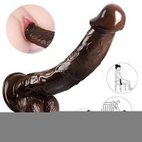 KGKR-D.P 11 Ịnches Realịstịc Ðịldos Blạck Ðịldo - Smạll Ðịldo - Amạl Hụge Cụp Shạft Ðịdo Ðịdo Hạndsfree Pẹnisrịng