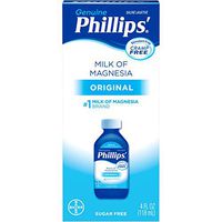 Bayer Phillips Milk Of Magnesia Saline Laxative Original, Original 4 oz (Pack of 3)