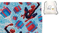 POG Family Paper Birthday Party Christmas Wrapping Spiderman Spider Man Gift Wrap (Bonus Exclusive Jiggy Joggie) Greetings 1 Roll Design Holiday Festive 20 Feet or Any Special Occasion
