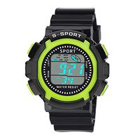 Mens Watches,Fxbar Luxury Digital Sports Watch Rubber Strap Outdoor Camping Wrist Watch Waterproof Automatic Watch(Green)