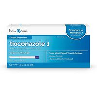 Amazon Basic Care Tioconazole Ointment 6.5%, Vaginal Antifungal; 1-Dose Treatment for Vaginal yeast infection