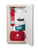 Emerg-A-Center HeartSine Cabinet, Decorative Trim, Raised White Panel Door