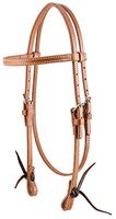 Circle Y Stitched Plain Browband Headstall
