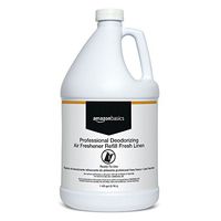 AmazonBasics Professional Deodorizing Air Freshener Refill, Fresh Linen, 1 Gallon, 4-Pack