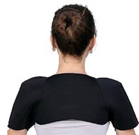 Magnetic Shoulder Warm Pad, Healsmile Magnetic Therapeutic FAR-INFRARED Shoulder Support BEST FITS SHOULDER WIDTHS 14"-16" ACROSS (back of shoulders below neck) when measured correctly