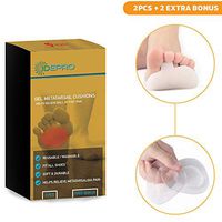 Metatarsal Pads Ball of Foot Pads with2 Free Bonus Boots – Washable Reusable Gel Metatarsals Cushions forRelieving Foot Pain