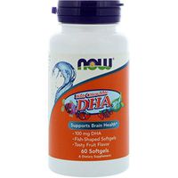 NOW Foods - Kid's Chewable DHA Cognitive Support 100 mg. - 60 Softgels ( Multi-Pack)