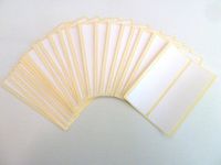 Minilabel Pack Of 44 , 90X30mm Rectangle , White Paper Labels , Removable Low Tack Adhesive , Easy To Remove , Plain Stickers
