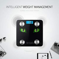 Cat Eyes in Darkness Smart Weigh Scale Body Fat Measurement Smart Weigh Tracks 8 Key Compositions Analyzer Sync with Fitness Apps 400 Lbs