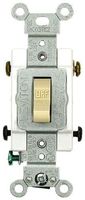 Leviton 1222-SI 20 Amp, 120/277 Volt, Toggle Double-Pole AC Quiet Switch, Heavy Duty Grade, Grounding, Ivory