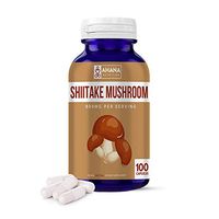 Shiitake Mushroom Capsules by Ahana Nutrition – Shiitake Mushroom to Support Heart Health and Weight Loss Efforts (450mg - 100 Capsules)