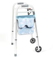 Scoot-About Bag - Hands Free Storage for Walkers, Folding Walkers, Rollators. Water Resistant. (Flowers)