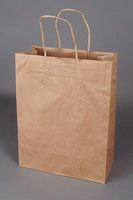 Paper Shopping Bags, 1000pcs, Size: 18x7x18.75 -Cargo- Brown/Kraft Bags with Paper Twisted Handles - $489.99 per case, 48.9 Cents per Bag.