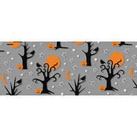 INTERESTPRINT Spooky Halloween Trees and Birds Gift Wrapping Paper 58"x 23" - 1 Roll