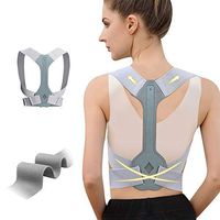 WNIEYO Updated Posture Corrector For Men And Women ,Adjustable Upper Back Brace For Clavicle Support and Providing Pain Relief From Neck Shoulder Upright Straightener Comfortable (L32-40 Inch)