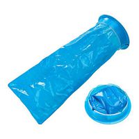 HEALLILY Disposable Vomit Bags with Rubber Band Sanitation Collection Pee Bag Travel Car Sanitation Bag 30pcs 1000ml (Blue)