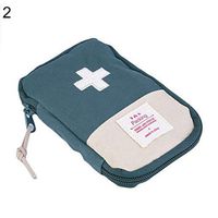 Yanbirdfx O4Outdoor Camping Home Survival Portable First Aid Kit Bag Case Pill Tablet Pouch - Green