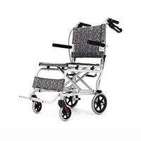 QIDI Wheelchair Folding Lightweight Aluminum Handle Manual Brake Universal Tire Safety Belt Travel