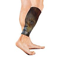 Calf Guard Sleeves Animal Lion Sports Calves Guards Sleeves for Running, Basketball, Baseball, Football