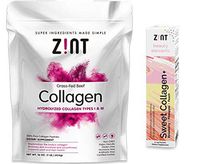 Zint Collagen Powder Collagen Peptides (16oz, Pouch): Anti Aging Hydrolyzed Beauty Protein Powder Supplement - for Skin, Hair & Nails + Sweet Collagen(Sampler Box)