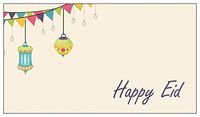 Zaffron Eid Gift Tags (Eid Lanterns (10 Pack))
