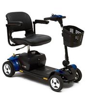 Pride Mobility - Go-Go Elite Traveller Plus - Lightweight Travel Scooter - 4-Wheel - Blue