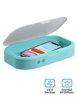 DeepDream Phone Sanitizer, Portable UV Lights Cell Phone Sanitizer Sterilizer Cleaner Aromatherapy Function Disinfector for All iPhone Android Cellphone Toothbrush and More-Blue