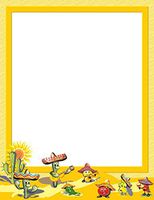Cinco de Mayo Celebration Stationery Printer Paper 26 Sheets