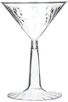 Fineline Settings 12-Piece Flairware2-Piece Martini Glass, 6-Ounce, Clear