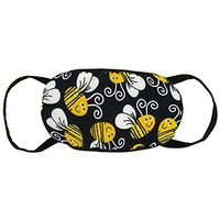 Anti-Allergies Dust Face Cover, Earloop Half Face Cover for Women Men, Outdoor Activities Cosplay Face and Nose Cover with Elastic Band - Bumblebee